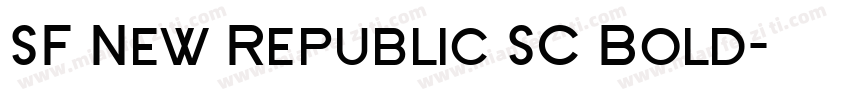 SF New Republic SC Bold字体转换